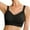 Black, variant on Seamless Bra Thin Seamless Vest Soft Support Hosiery Large Chest Small Half Fixed Cup Breathable Bra