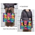 thumbnail image 6 of FORMRS 16" Laptop Bag Carrying Sleeve Case with Handle Travel Shoulder Briefcase, Vibrant Leaves Pattern, 6 of 8