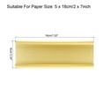 thumbnail image 2 of 2x7inch Aluminum Name Plate Holder, L Type for Desk Sign Holder Gold Tone, 2 of 6