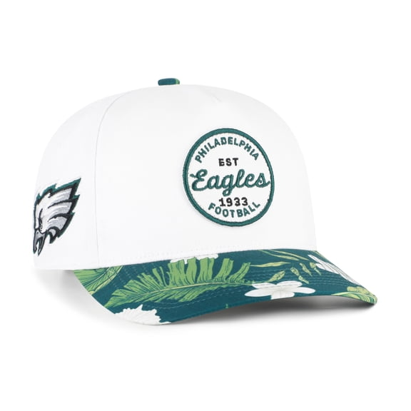 Men's '47 White/Midnight Green Philadelphia Eagles Beach Side Hitch Adjustable Hat