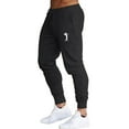 thumbnail image 2 of Zylanna Men's Casual Pants, Drawstring Waist Stretchable with Pockets Baggy Comfortable Joggers for Winter Sports Black, 2 of 7