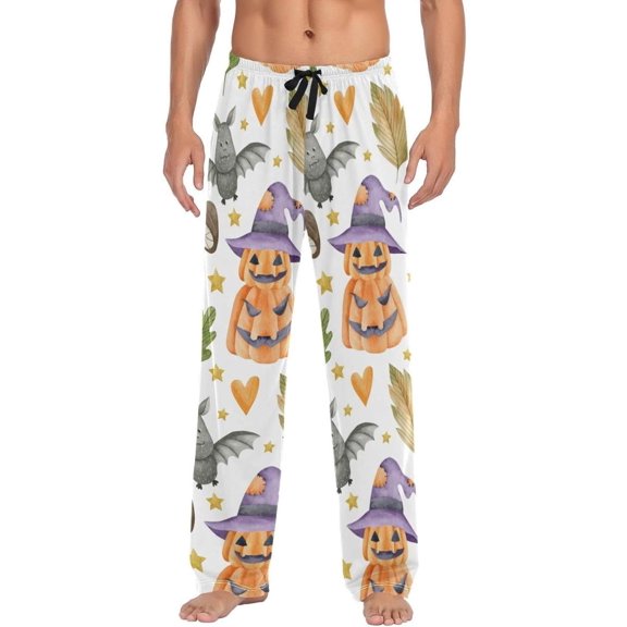 GZHJMY Happy Halloween Pajama Pants For Men, Men's Separate Bottoms, Lounge Pants with Pockets, Christmas New Year Birthday Gifts, XX-Large, Christmas New Year Birthday Gifts, XX-Large