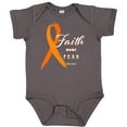thumbnail image 3 of Inktastic Faith over Fear Leukemia Awareness with Orange Ribbon Boys or Girls Baby Bodysuit, 3 of 5