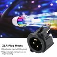 thumbnail image 3 of LHCER XLR Male Connector,10pcs 3-Core XLR Male Socket Audio Connector Mount Chassis Gold-Plated Copper, 3 of 8