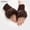 coffee, variant on Outdoor Winter Autumn Knitted Sheep Wool Couples Fingerless Mittens Exposed Finger Wrist Gloves Faux Rabbit Fur BROWN