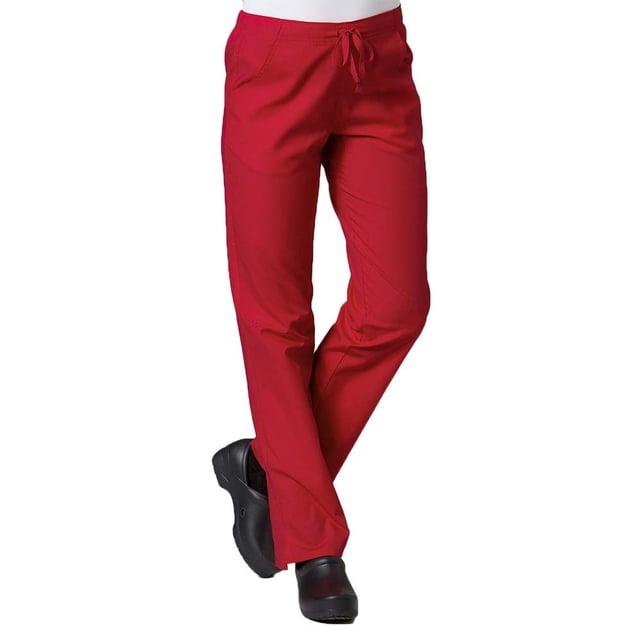 Red Panda Pantalon d'Uniforme à Jambe Droite à Demi-Cordon pour Femmes