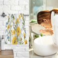 thumbnail image 7 of Yayeee 100% Cotton Hand Towels for Bathroom 16" x 28" Soft Absorbent Kitchen Towel, Yellow Floral, 7 of 7