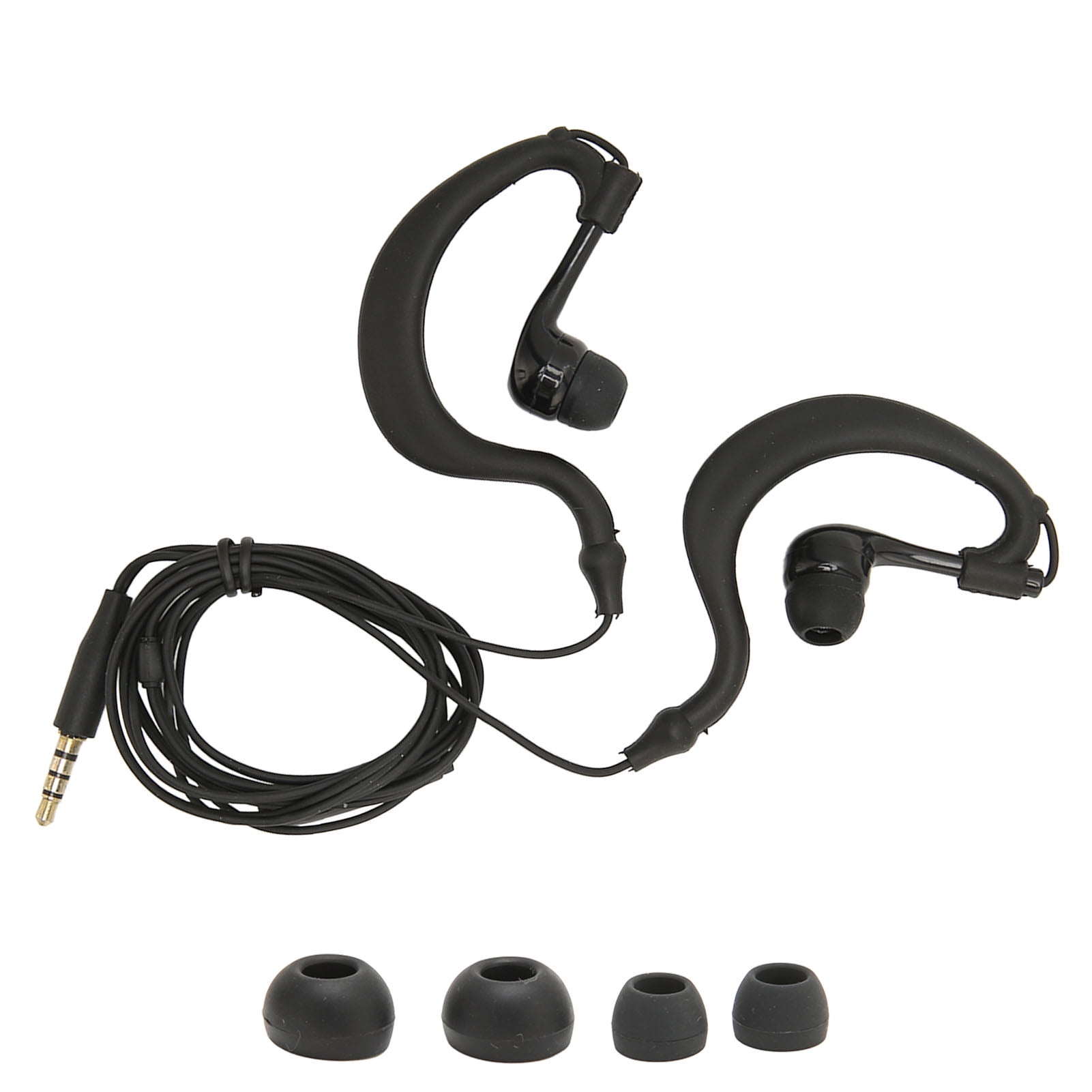 Wired Sports Earbuds ABS Over Ear Wired Earbuds Comfortable Plug And Play Noise Canceling Professional For 3.5mm Interface Devices Walmart
