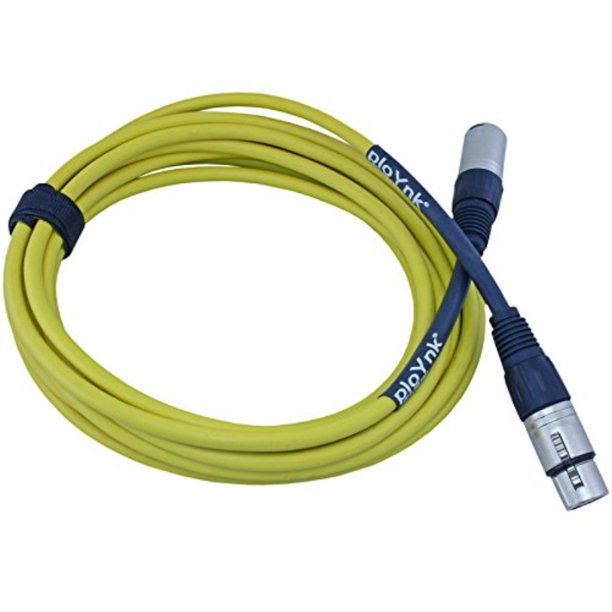Ploynk Premium Male To Female 3 Pin Xlr Mic Cable Microphone Audio Cord 8 Ft Long Yellow Walmart Com Walmart Com