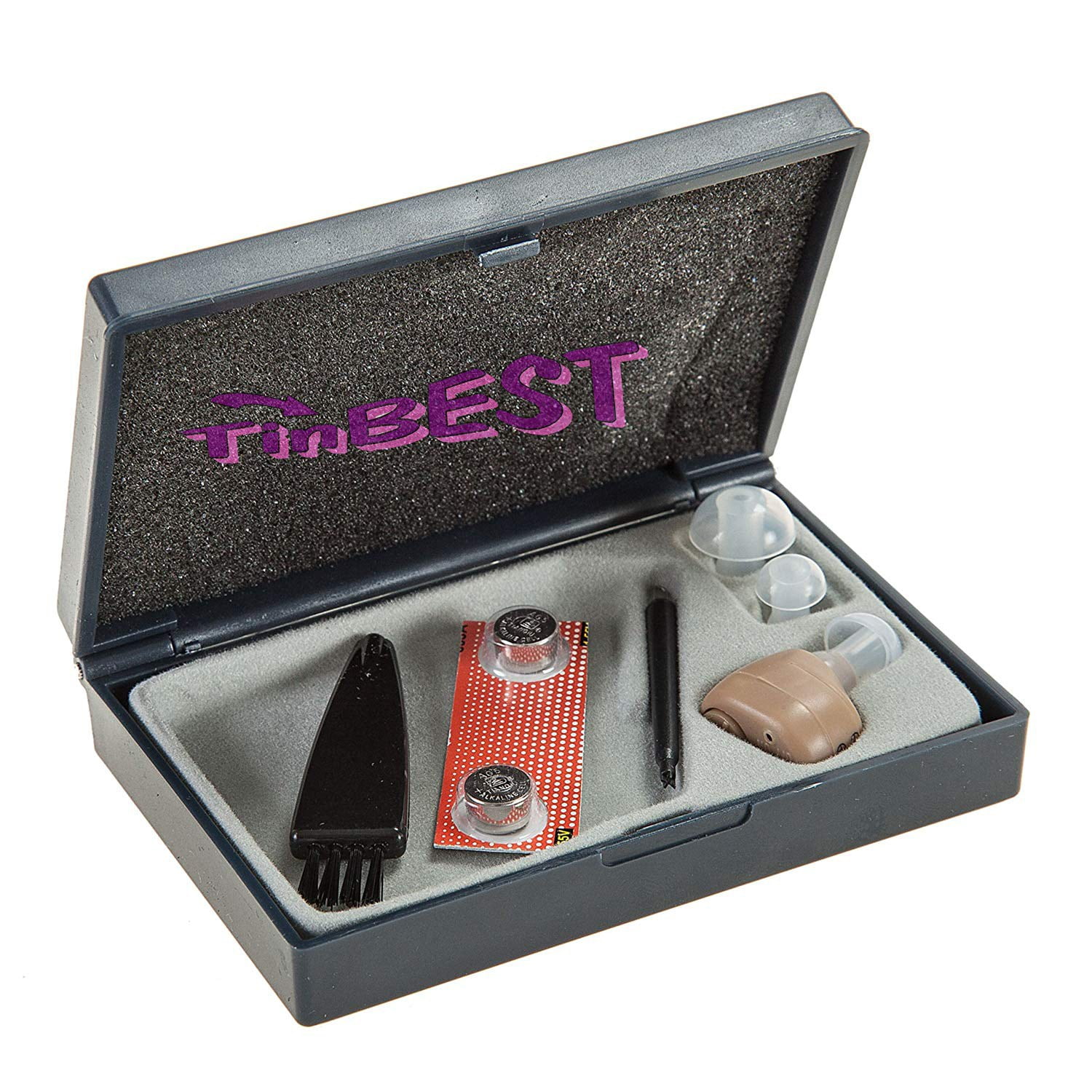 NewEar Tin Best New Mini Hearing Amplifier Best Battery Life & Durable Multicolor