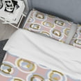 thumbnail image 4 of Designart 'Circular geometric shapes pattern' Mid-Century Modern Duvet Cover Set, 4 of 4
