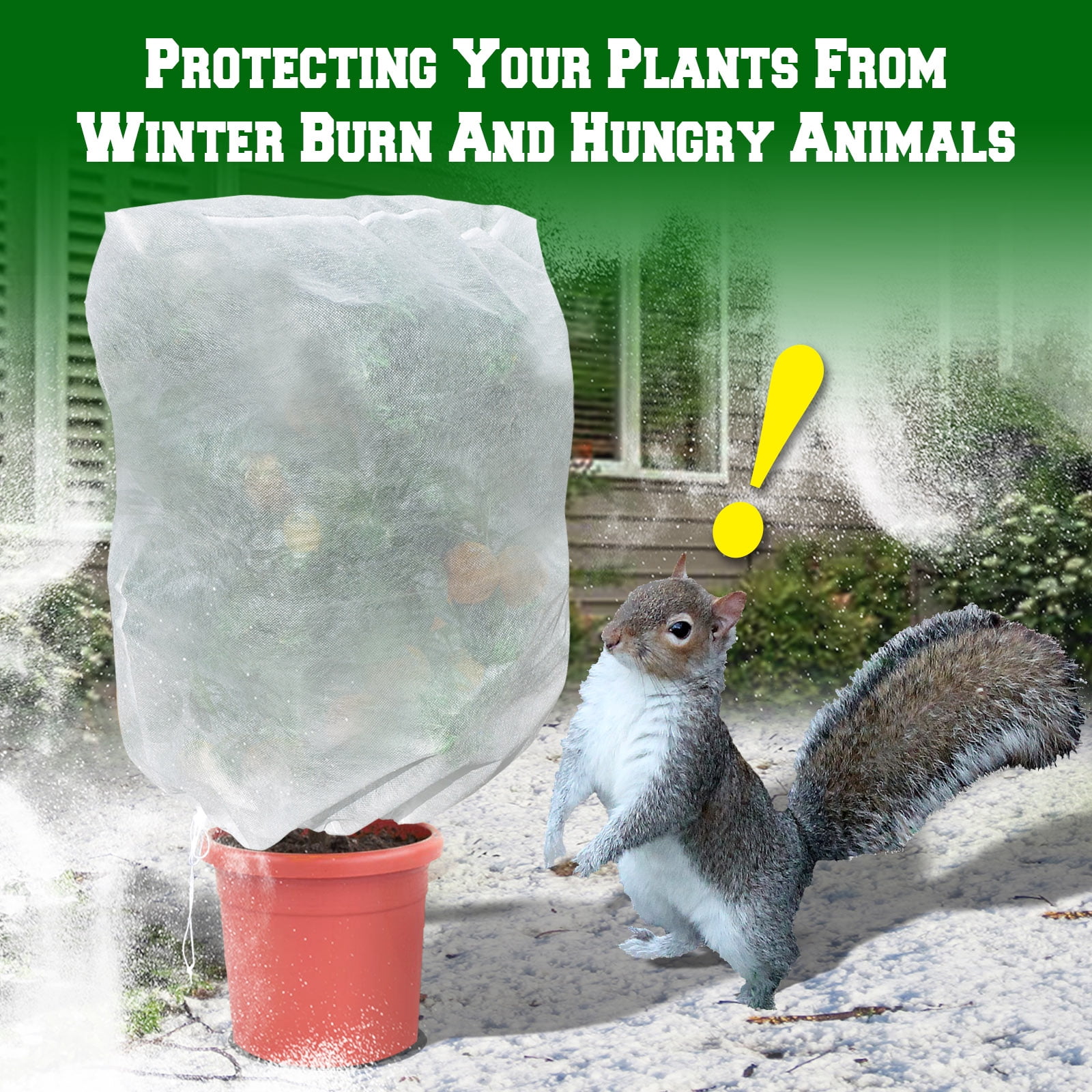 Strong Camel Warm Worth Plant Cover Tree/Shrub Cover Plant Protecting &Frost Protection Bag (30” H x 26” Dia)