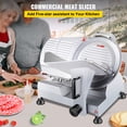 thumbnail image 2 of KFFKFF 240W Industrial Food Cutter, Electric Charcuterie Slicer with 10" Carbon Steel Blade, 350-400RPM, Electric Slicer with 0 - 0.47 inch Precision Thickness Control for Both Commercial & Home Use, 2 of 9