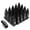 Black, variant on J2 Engineering LN-T7-022-15-RD J2 Engineering 7075 -T6 Forged Aluminum M12X1.5 20Pcs 80mm Height Spiky Cap Lug Nut Set w/Adapter Key (Red)