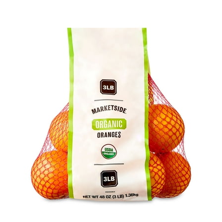 Fresh Organic Oranges, 3 lb Bag