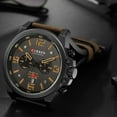 thumbnail image 5 of CURREN 8314 Men Watch Quartz Brand Watch Wristwatch Calendar Hour Minute Time Display Leather Watch, 5 of 7