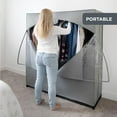 thumbnail image 5 of Hold N' Storage Portable Wardrobe Closet with Metal Hanging Rod. Weight Capacity 50 LBs – Dark Gray, 5 of 9
