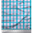 thumbnail image 1 of Soimoi Viscose Chiffon Fabric Check Check Decor Fabric Printed Yard 42 Inch Wide, 1 of 5