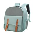 thumbnail image 4 of Mochila transportadora de gatos Ventilada Gran espacio Gran capacidad Correa de hombro ajustable Mochila de transporte portátil Bolsa para salir , VERDE Salvador transportador de gatos, 4 of 10