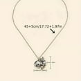thumbnail image 5 of EOEMY Vintage Retro Cat Pendant Necklace Silver Plated Neck Jewelry Women Men Gift New, 5 of 5