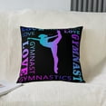 thumbnail image 2 of Love Gymnastics Reversible Throw Pillow Covers,Floor Exercises Neon Blue Purple Square Cushion Covers Set of 2 for Bed Sofa Couch,All Season Athletics Pillow Covers Home Decor 16 x 16-Inch, 2 of 6