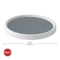 thumbnail image 7 of Copco Basics 12-Inch Rotating Turntable - Durable Plastic Lazy Susan with Non-Skid Liner for Kitchen Cabinet Storage, Pantry Shelves, Countertops - 360 Degree Organizer (Oxford Gray), 7 of 7