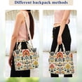thumbnail image 4 of FORMRS Womens Corduroy Tote Bag Crossbody Shoulder Handbag with Pocket, Beige Floral, 4 of 7