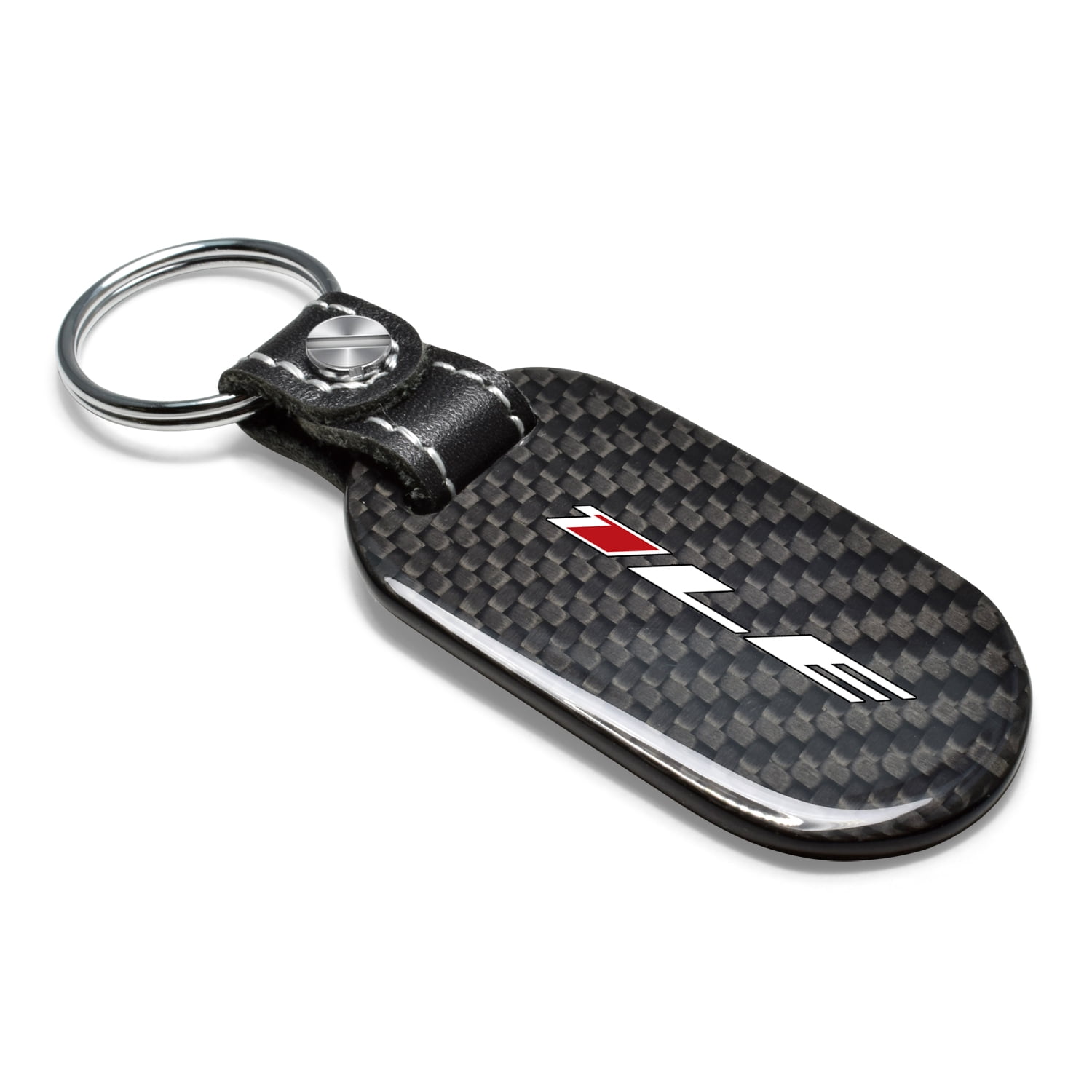 iPick Image for Chevrolet Camaro 1LE Real Black Carbon Fiber Tag Style Key Chain, Official Licensed