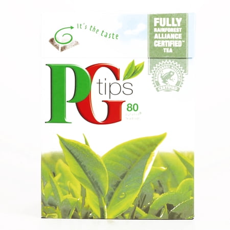 PG tips Black Tea 80 Count8.8 oz each (4 Items Per Order, not per case)
