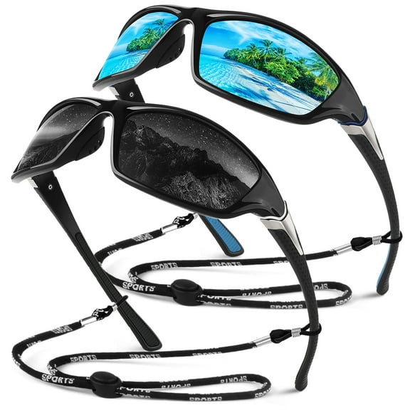 Sunier Polarized Sports Sunglasses for Men Women, Fishing Driving Outdoor Shades