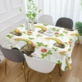 thumbnail image 5 of Saint Patrick Clover Rainbow Tablecloth Rectangle Colorful Table Cloth Large Square Table Cover for Dining Kitchen Party 54"x54" Decor Gift, 5 of 7