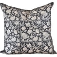 thumbnail image 1 of Clasica Housse de Coussin Vintage Floral Studio 18x18 Noir Moderne Transitionnel Double Face, 1 of 1