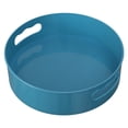 thumbnail image 1 of Oleegame 1PC Produce Storage Storage Tray Box Rotatable With Handle Storage Multifunctional Kitchen Bathroom Housekeeping Organizers Blue, 1 of 5