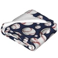 thumbnail image 2 of Salouo Cute Basebal Print Bed Blankets,Flannel Blanket Comfortable Air Conditioning Blanket Lightweight Blanket for Sofa Bed Travel & Couch -50"x40", 2 of 8