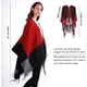 thumbnail image 4 of Cárdigans con frente abierto y envoltura de chal extragrande reversible con capa estampada para mujer, 4 of 5