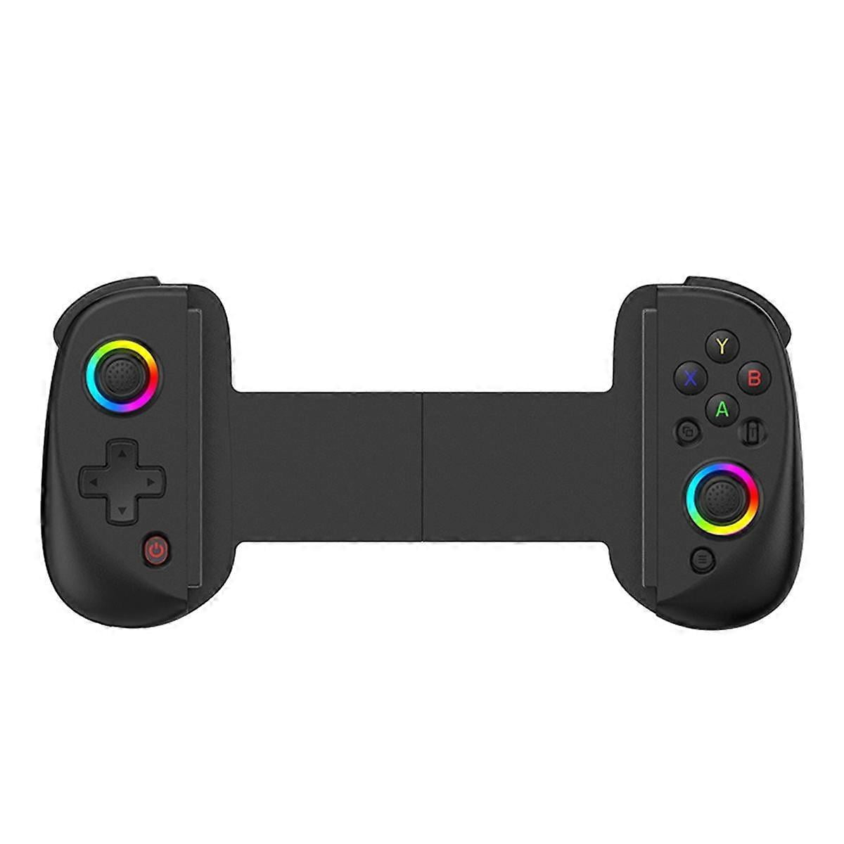 Triangular Game Controller D8 Telescopic Game Controller RGB Light Mobile Game Controller with 6 ...