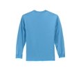 thumbnail image 6 of Port Company Tall Long Sleeve Essential Tee-LT (Aquatic Blue), 6 of 6