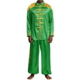 thumbnail image 1 of iiniim Tenues de Fête Rétro Disco Musicale Rave pour Hommes Costume Sergent Pepper Vestes avec Pantalon Vert 3TG, 1 of 7