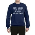 thumbnail image 2 of Wild Bobby,Best Dad in The Seven Kingdoms GoT Thrones, Father's Day, Unisex Crewneck Graphic Sweatshirt, Navy, Small, 2 of 3