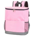 thumbnail image 2 of Spencer Insulated Cooler Backpack Outdoor, Leak Proof Waterproof Cooler Bag, Portable Lightweight Beach Travel Picnic Camping Lunch Backpack for Men and Women, Pink, 2 of 10