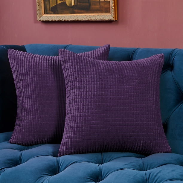 Throw Pillow Covers, Purple Sofa Pillow Covers