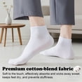 thumbnail image 5 of LBJR Mens Ankle Socks Breathable Casual Comfort Thin Low Cut Socks for Men,10 Pairs, 5 of 6