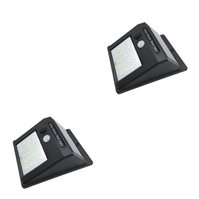 Inteprter Lámpara de luz de seguridad de pared con sensor de movimiento PIR con energía solar LED Jardín al aire libre Type4 NO4