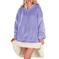 thumbnail image 2 of Sudadera Tipo Hoodie Cobija Unisex Hoodie Shendy Vendy Con Capucha Afelpada Suave Azul Claro, 2 of 5