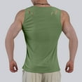 thumbnail image 6 of Men's Tank Tops Under $10 Solid Color Tight Fitting Breathable Sports Sleeveless Ripped Top, 6 of 6