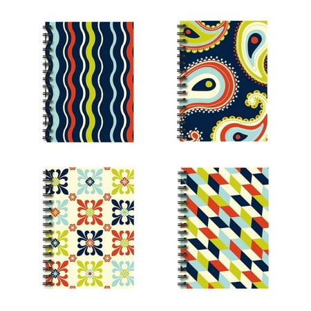 Spiral Bound Thick Notebook Set (4 Notepads Total) 5.5