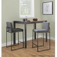 thumbnail image 3 of LumiSource Fuji High Back 26" Fixed-Height Counter Stool - Set of 3, 3 of 6
