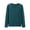 Dark Green, variant on Bovxnpu Women's Pajama Tops Long Sleeve Crewneck Loose Lounge Top Casual Sleepwear