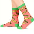 thumbnail image 5 of Funny Pickles Socks Creative Girl Who Love Pickles Letters Printed Cotton Middle Calf Socks Gift for Pickles Lover Women, 5 of 9