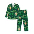 thumbnail image 1 of Balery St Patrick's Day9 Pijama para Hombre de Dos Piezas con Manga Larga, Conjunto de Dormir y Descanso Suave con Bolsillos-Medium, 1 of 6